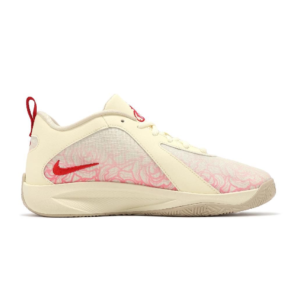 NIKE 耐吉 籃球鞋 Giannis Freak 6 GS Roses 大童 女鞋 字母哥 玫瑰 米白 刺繡 HM4216-100