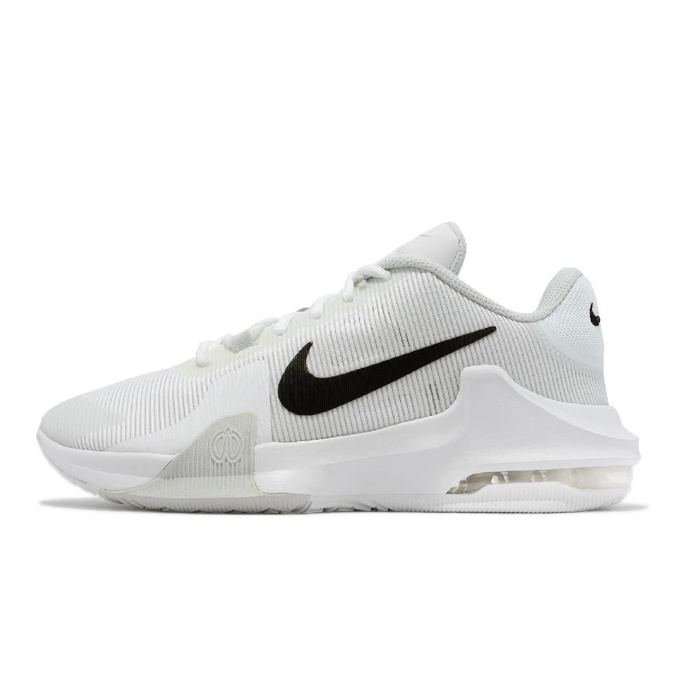 NIKE 耐吉 Nike 耐吉 籃球鞋 Air Max Impact 4 白 黑 男鞋 氣墊 緩震 基本款 運動鞋 DM1124-100