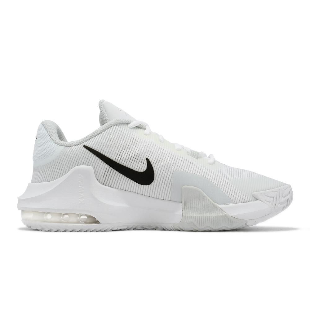 NIKE 耐吉 Nike 耐吉 籃球鞋 Air Max Impact 4 白 黑 男鞋 氣墊 緩震 基本款 運動鞋 DM1124-100