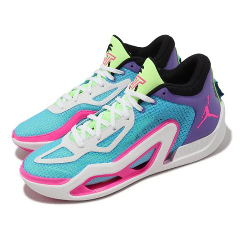 NIKE 耐吉 Nike 耐吉 籃球鞋 Jordan Tatum 1 PF 男鞋 藍 紫 棕梠樹 Wave Runner  FV0171-400