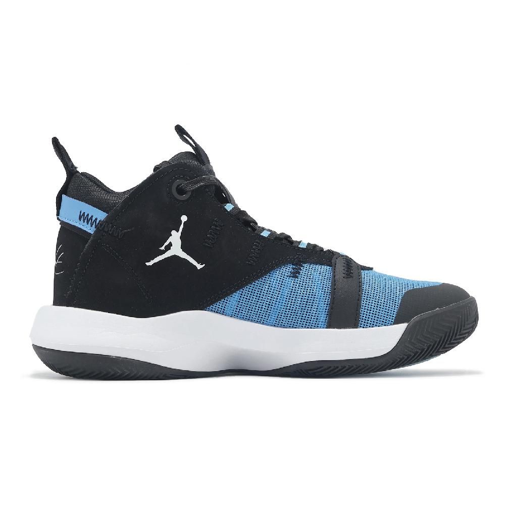 NIKE 耐吉 Nike 耐吉 籃球鞋 Jordan Jumpman 2020 GS 大童 女鞋 藍 黑 氣墊 運動鞋 BQ3451-400