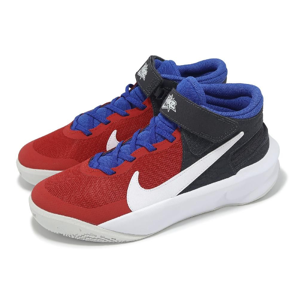 NIKE 耐吉 Nike 耐吉 籃球鞋 Team Hustle D 10 Flyease GS 大童 女鞋 紅 黑 藍 運動鞋 DD7303-005