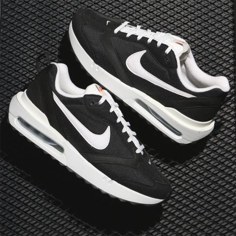 NIKE 耐吉 休閒鞋 AIR MAX DAWN 黑白 復古 後跟氣墊 小SACAI 男 DJ3624-001