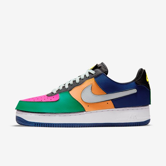 NIKE 耐吉  AF 1/1 [DB2576-001] 男 休閒鞋 經典 可拆卸 魔鬼氈 彩色拼接 皮革 緩震 舒適 黑 彩