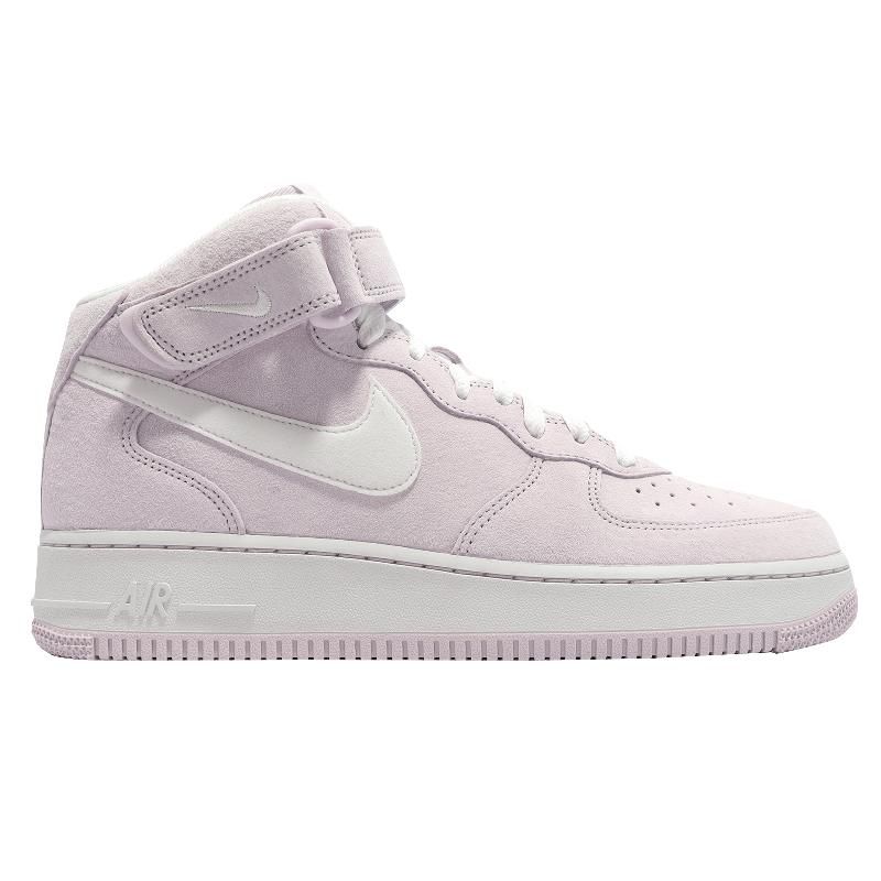 Nike 休閒鞋Air Force 1 Mid 07 粉紅淡紫中筒AF1 男鞋女鞋魔鬼氈DM0107