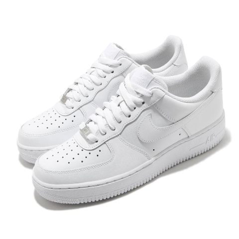 NIKE 耐吉 休閒鞋 Air Force 1 07 男鞋 經典款 AF1 皮革 小白鞋 全白 CW2288-111