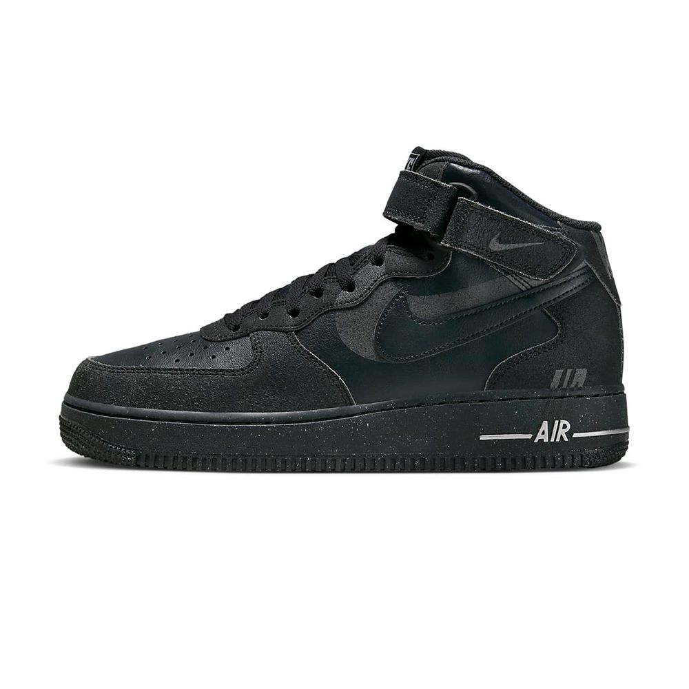 Mid top black 2025 air force 1