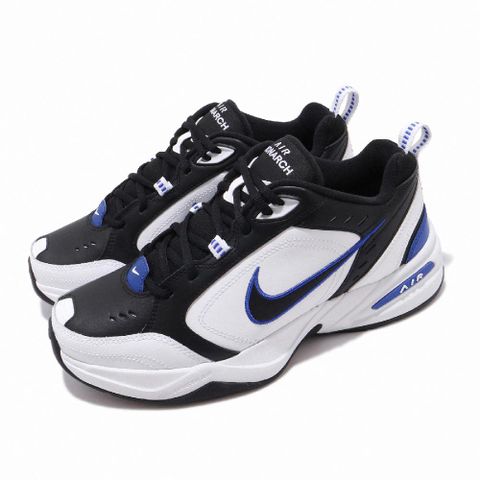 Nike 休閒鞋 Air Monarch IV 運動 男女鞋 復古 老爹鞋 厚底 情侶穿搭 黑 白 藍 415445-002