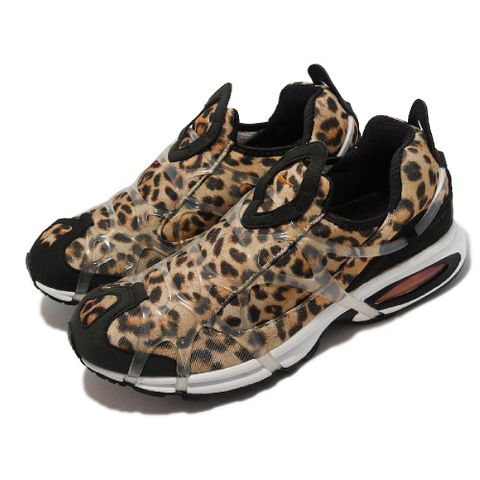 Nike 休閒鞋 Air Kukini SE 男鞋 女鞋 黑 豹紋 Leopard 襪套 氣墊 動物紋 DJ6418-001
