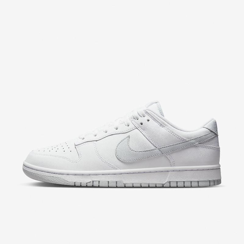 Nike 休閒鞋Dunk Low Retro 男鞋白灰經典款White Pure Platinum DV0831