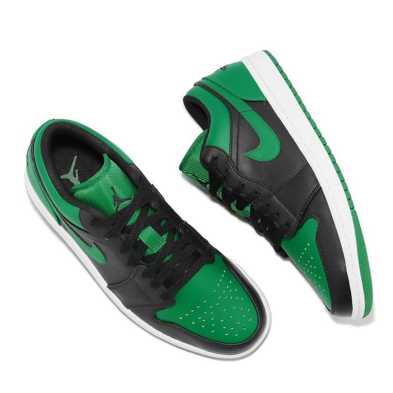 Nike Air Jordan 1 Low Lucky Green 黑綠男鞋AJ1 553558-065 - PChome
