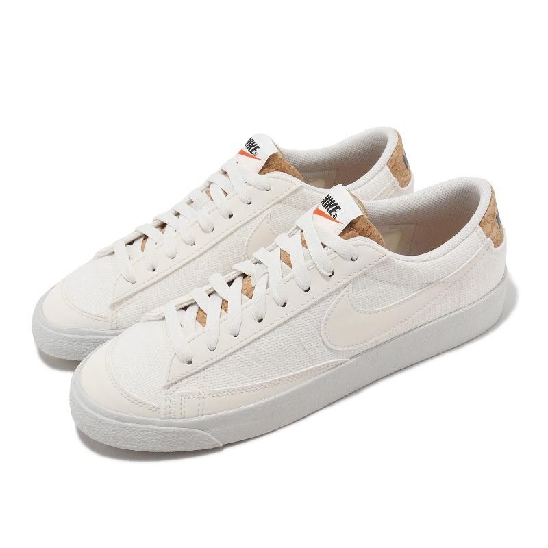 Nike 休閒鞋Blazer Low 77 PRM 米白軟木塞男鞋小白鞋DV7231-001