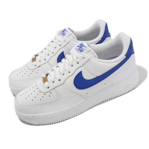 Nike 耐吉 休閒鞋 Air Force 1 07 LO 男鞋 白 藍 AF1 皮革 低筒 DM2845-100