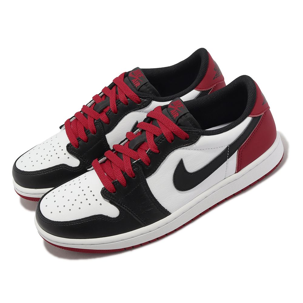 Nike 耐吉Air Jordan 1 Retro Low OG 男鞋Black Toe 黑白紅AJ1 CZ0790