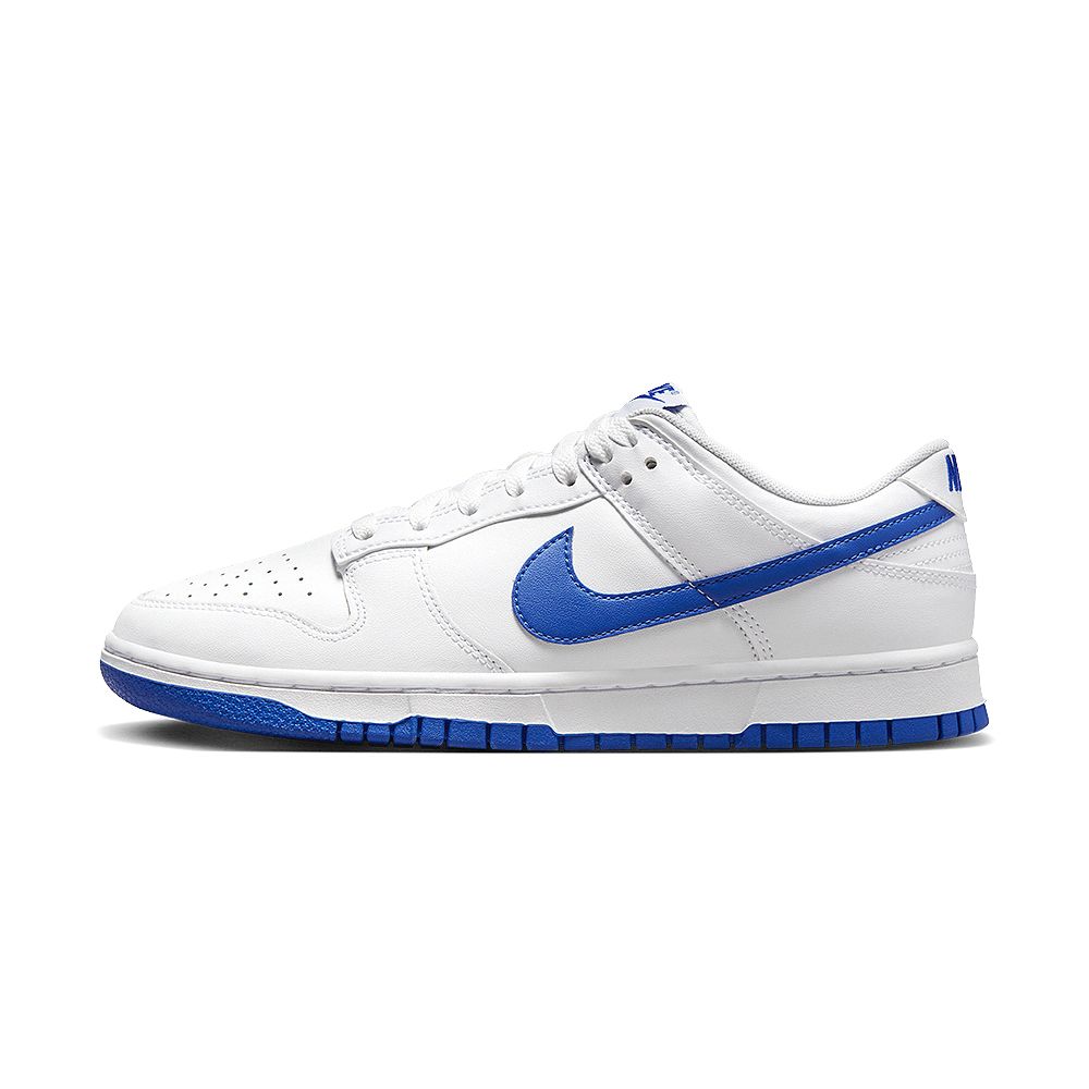 NIKE 耐吉  Dunk Low White 男 皇家藍 潮流 運動 低筒 休閒 穿搭 休閒鞋 DV0831-104