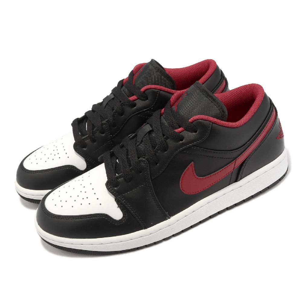 Nike 耐吉Air Jordan 1 Low 白黑紅White Toe 喬丹1代低筒男鞋553558