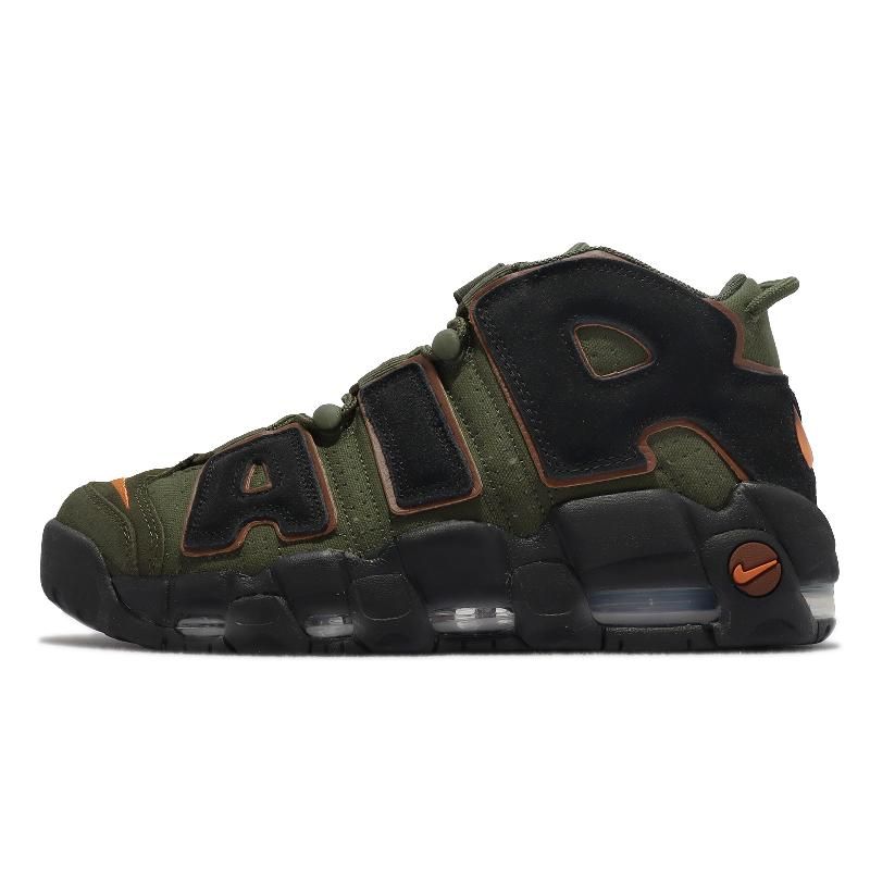 Nike 耐吉休閒鞋Air More Uptempo 96 男鞋墨綠黑大Air Cargo Khaki