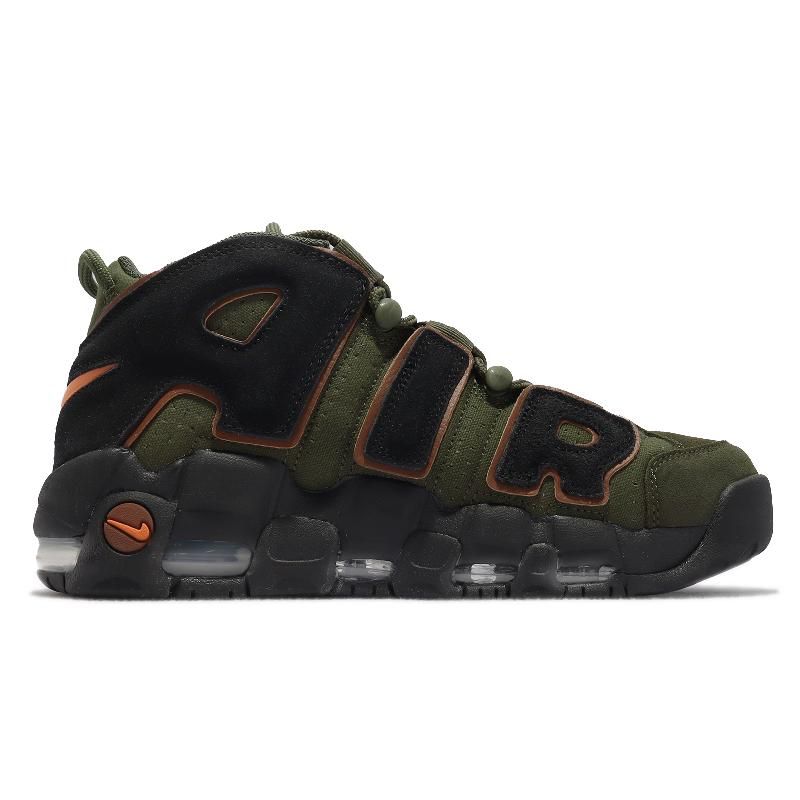 Nike 耐吉休閒鞋Air More Uptempo 96 男鞋墨綠黑大Air Cargo Khaki