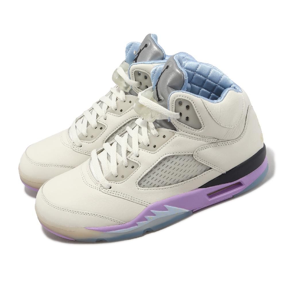Nike 耐吉休閒鞋Air Jordan 5 Retro SP 男鞋米白豆沙紫AJ5 DJ Khaled