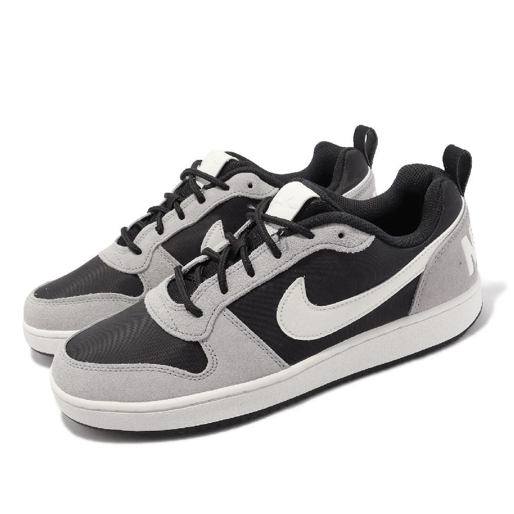 Nike 休閒鞋Court Borough Low Prem 男鞋黑灰麂皮復古小AF1 844881-005