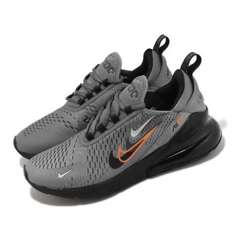 Nike 耐吉 休閒鞋 Air Max 270 男鞋 灰 黑 橘 氣墊 緩震 運動鞋 FN7811-001