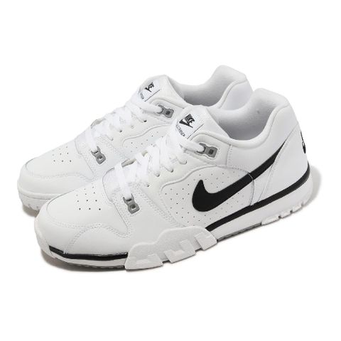 NIKE 耐吉 休閒鞋 Cross Trainer Low 男鞋 白 黑 復古 皮革 訓練鞋 CQ9182-106