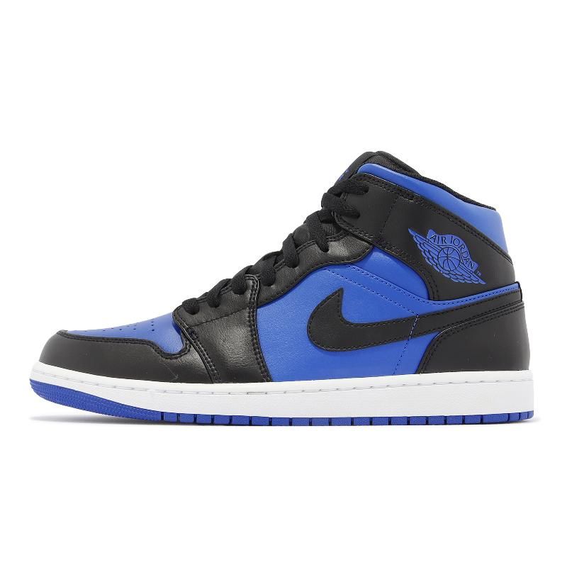 Nike 耐吉Air Jordan 1 Mid Royal Blue 男鞋藍黑AJ1 休閒鞋DQ8426-042