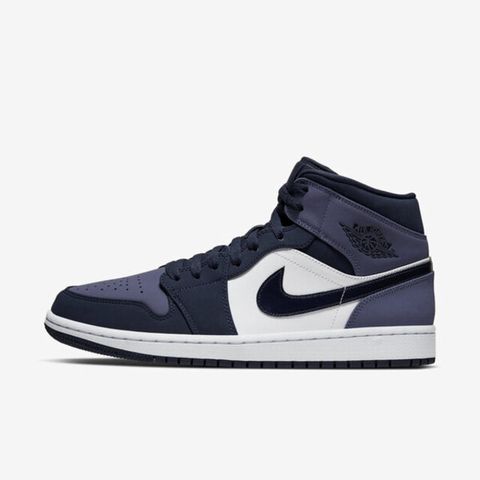 Nike Air Jordan 1 Mid [554724-445] 男 休閒鞋 喬丹 中筒 AJ1 黑曜石 磨砂紫