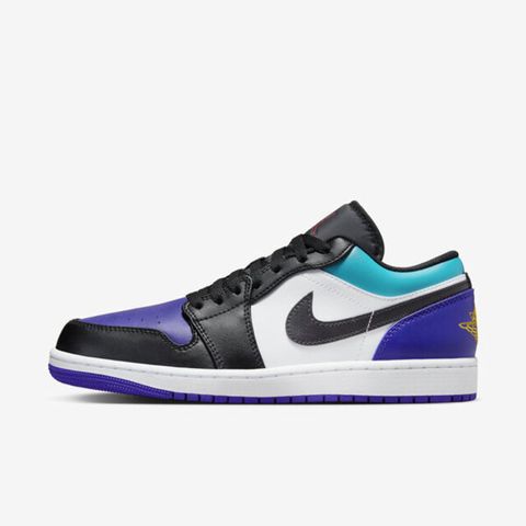 Nike Air Jordan 1 Low [553558-154] 男 休閒鞋 運動 喬丹 AJ1 低筒 拚色 白黑紫