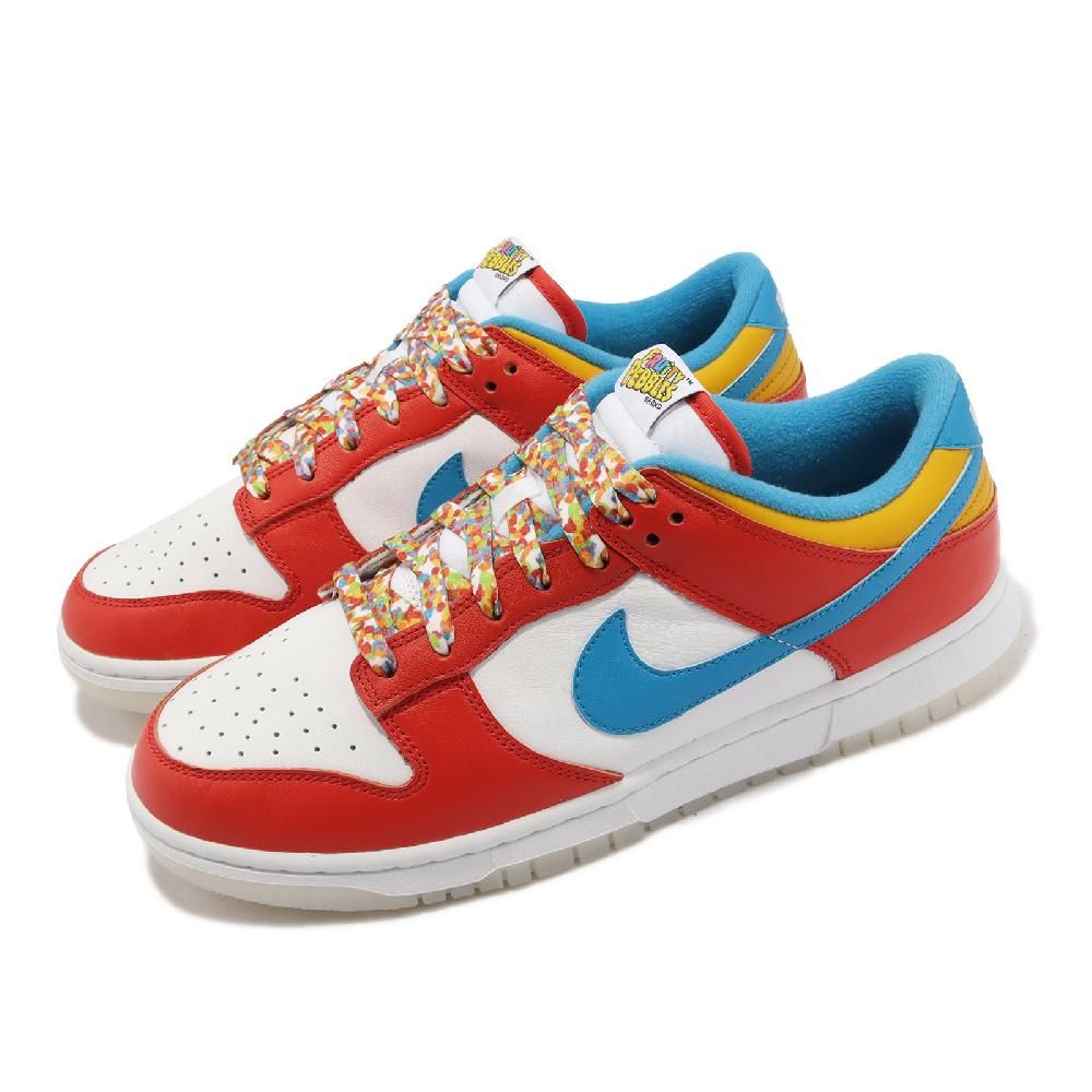 Nike 耐吉休閒鞋Dunk Low QS 男鞋紅白藍水果麥片Fruity Pebbles 低筒