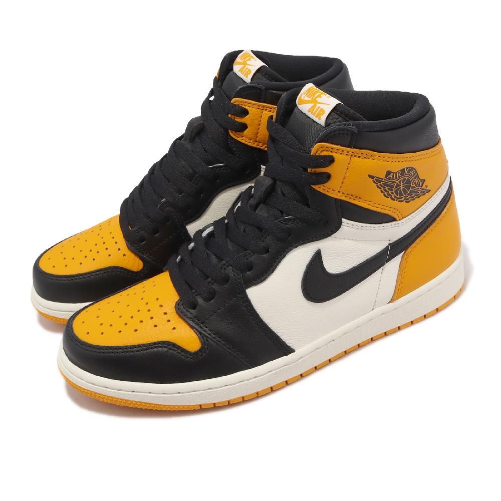 Nike 耐吉休閒鞋Air Jordan 1 Retro High OG 男鞋黑黃Taxi 計程車AJ1