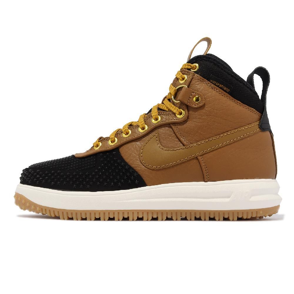 Nike 耐吉休閒鞋Lunar Force 1 DuckBoot 男鞋咖啡棕高筒防潑水機能禦寒