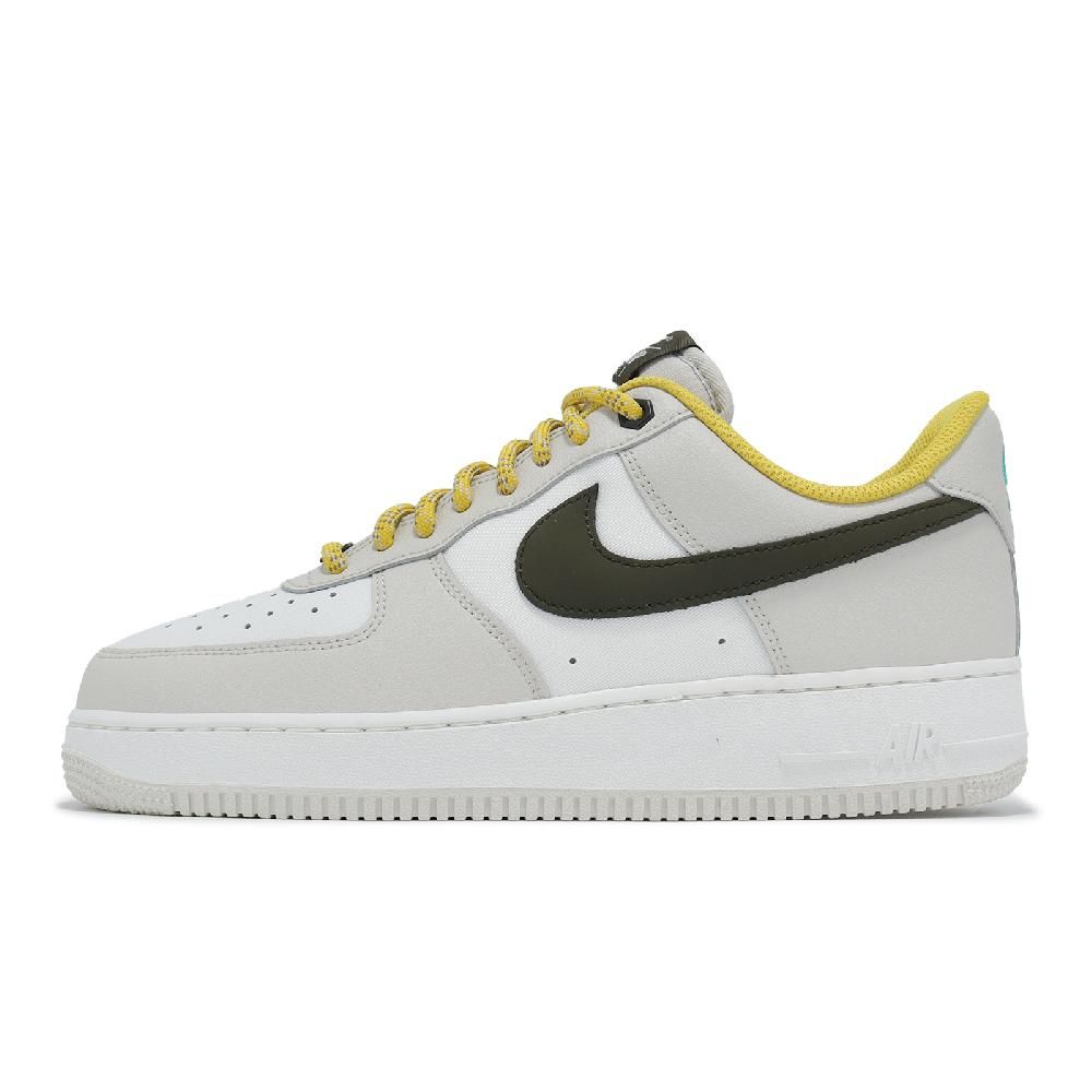 NIKE 耐吉   休閒鞋 Air Force 1 07 PRM 男鞋 白 黃 帆布 AF1 街頭 復古 經典 運動鞋 FV3628-031