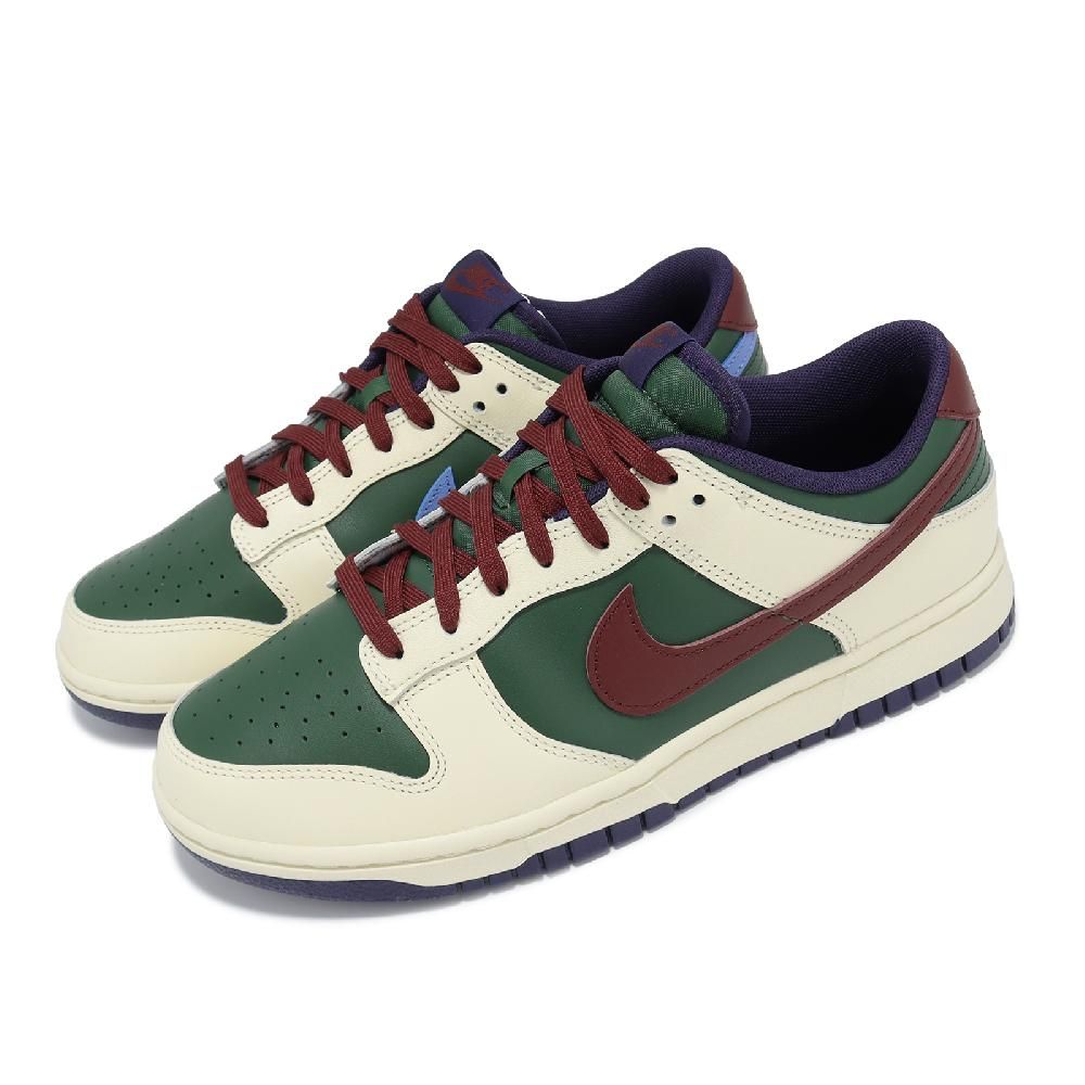 NIKE 耐吉   休閒鞋 Dunk Low Retro 男鞋 女鞋 綠 米 皮革 撞色 低筒 板鞋 運動鞋  FV8106-361