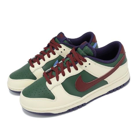 Nike 耐吉 休閒鞋 Dunk Low Retro 男鞋 女鞋 綠 米 皮革 撞色 低筒 板鞋 運動鞋 FV8106-361