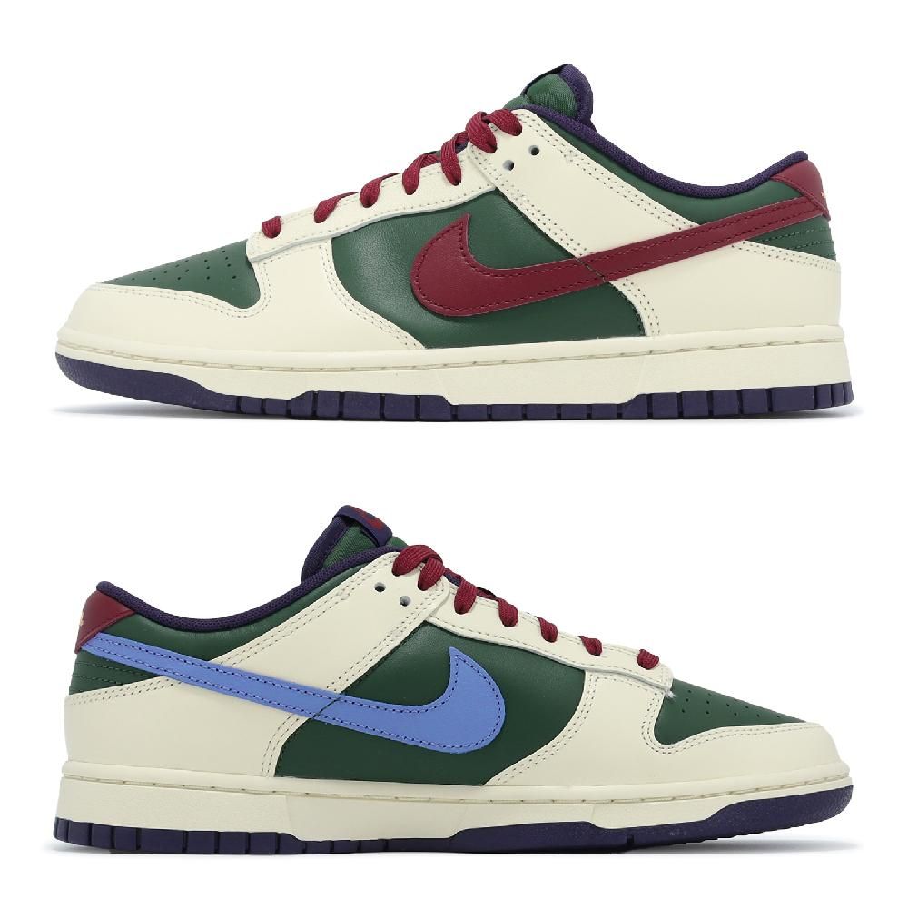 NIKE 耐吉   休閒鞋 Dunk Low Retro 男鞋 女鞋 綠 米 皮革 撞色 低筒 板鞋 運動鞋  FV8106-361