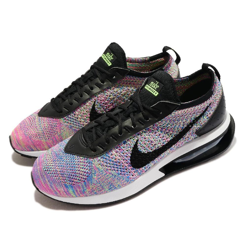 Nike 休閒鞋Air Max Flyknit Racer 男鞋紫粉黑編織氣墊彩色DJ6106-300