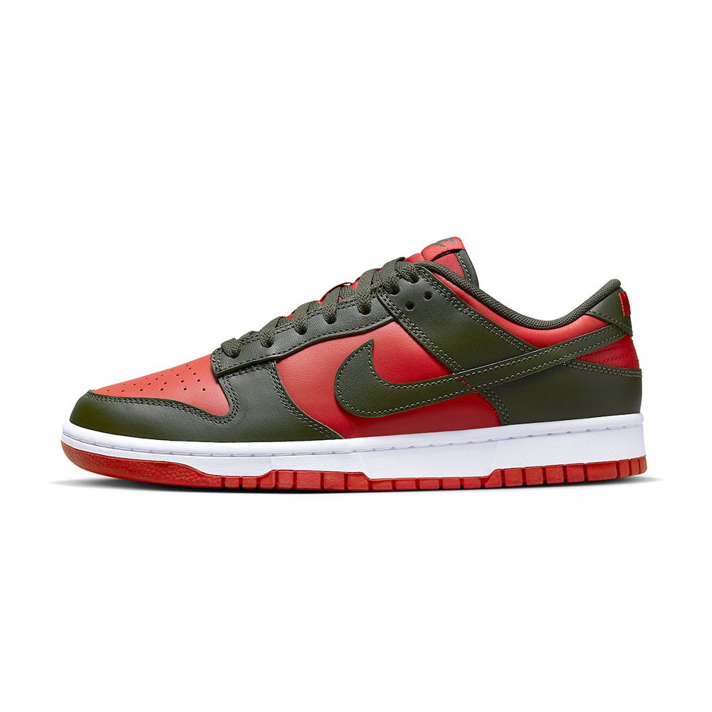 NIKE 耐吉  Dunk Low Mystic Red Cargo Khaki 男 紅 低筒 休閒鞋 DV0833-600