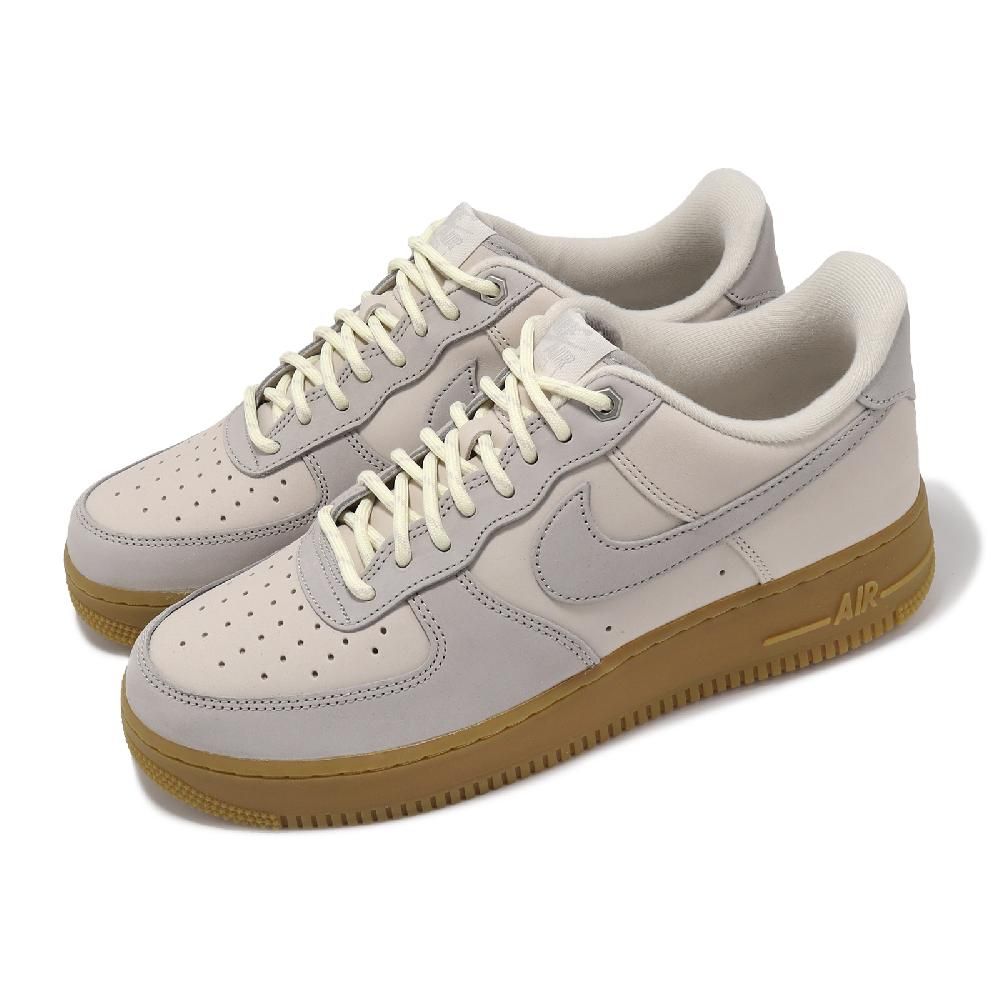 NIKE 耐吉   休閒鞋 Air Force 1 07 WB 男鞋 米白 棕 皮革 生膠底 AF1 經典 低筒 FD3365-001