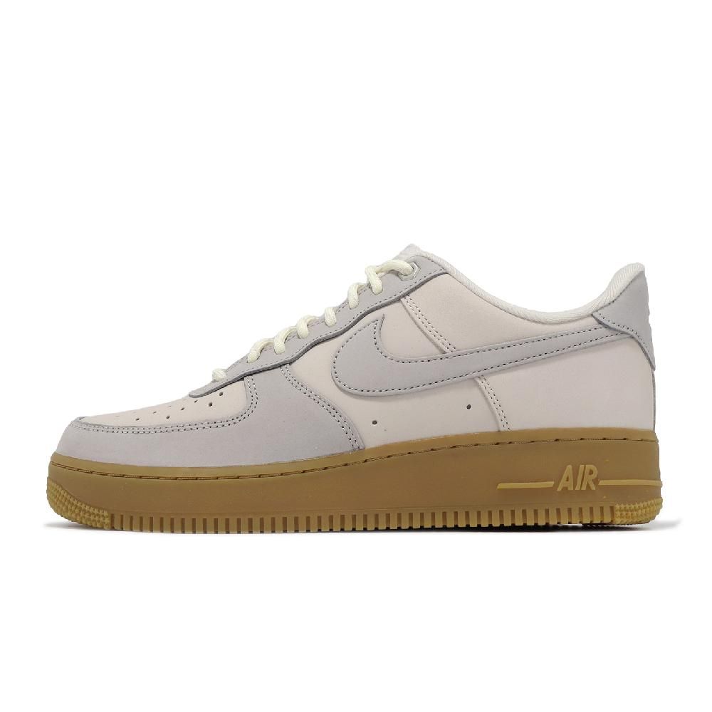 NIKE 耐吉   休閒鞋 Air Force 1 07 WB 男鞋 米白 棕 皮革 生膠底 AF1 經典 低筒 FD3365-001