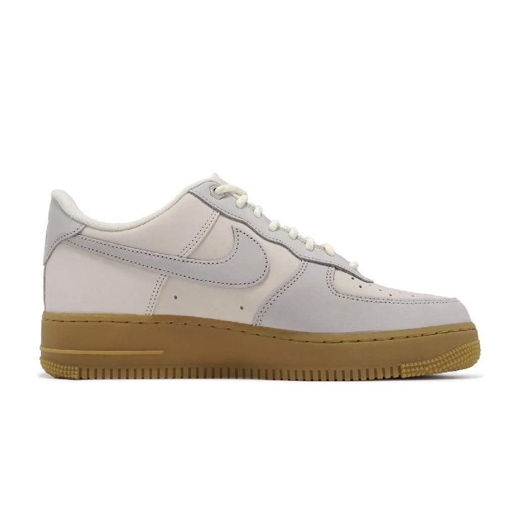 NIKE 耐吉   休閒鞋 Air Force 1 07 WB 男鞋 米白 棕 皮革 生膠底 AF1 經典 低筒 FD3365-001