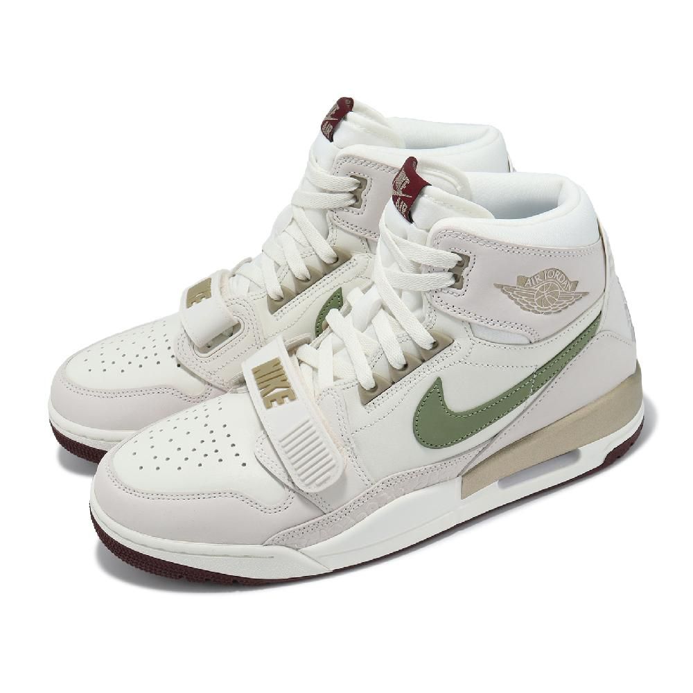 Nike 耐吉休閒鞋Air Jordan Legacy 312 男鞋卡其綠氣墊爆裂紋荔枝皮