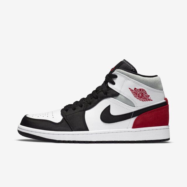  Nike Air Jordan 1 Mid SE [852542-100] 男 休閒鞋 經典 喬丹 AJ1 中筒 白黑紅