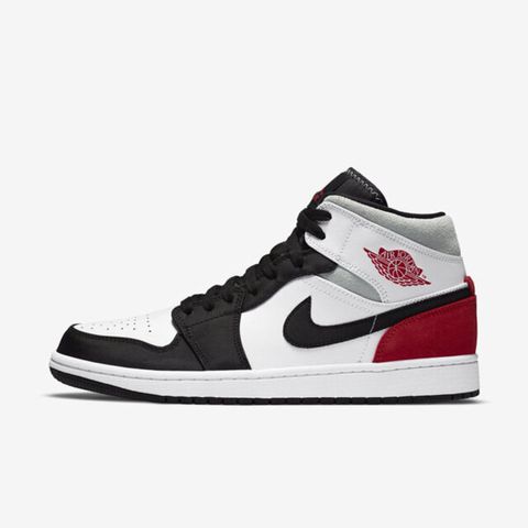 Nike Air Jordan 1 Mid SE [852542-100] 男 休閒鞋 經典 喬丹 AJ1 中筒 白黑紅