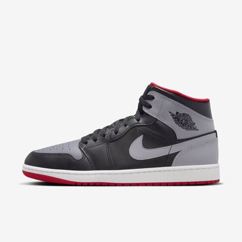 Nike Air Jordan 1 Mid [DQ8426-006] 男 休閒鞋 運動 喬丹 中筒 AJ1 皮革 灰黑紅