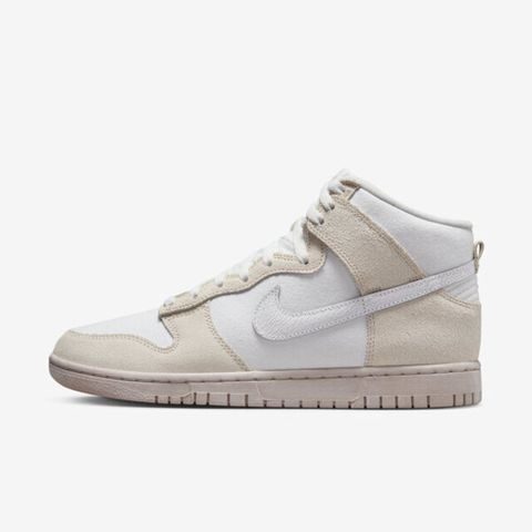 Nike Dunk Hi Retro PRM [DV0822-100] 男女 休閒鞋 經典 帆布 高筒 爆裂紋 米 白