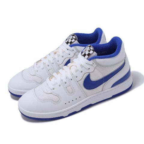 Nike 耐吉 休閒鞋 Attack Game Royal 白 藍 男鞋 棋盤格 經典 復古網球鞋 FB1447-100