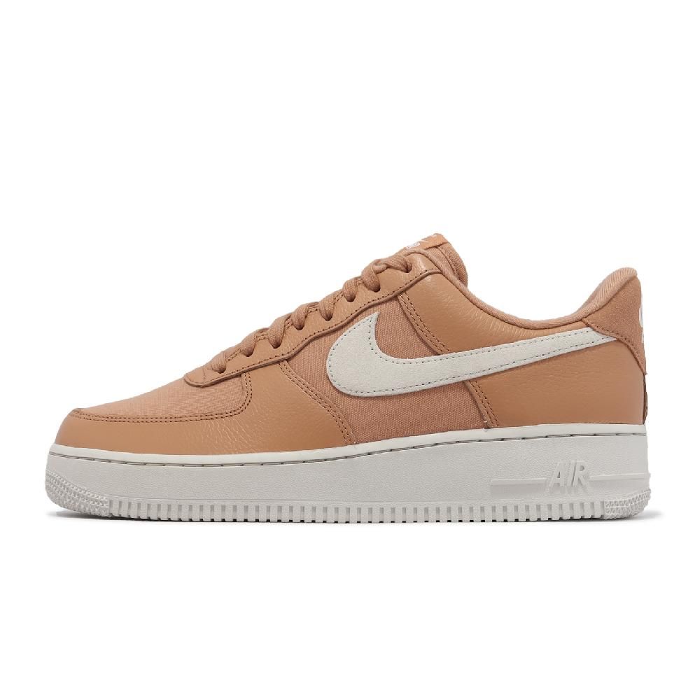 NIKE 耐吉   休閒鞋 Air Force 1 07 LX 男鞋 白 橘 皮革 帆布 AF1 復古 DV7186-200