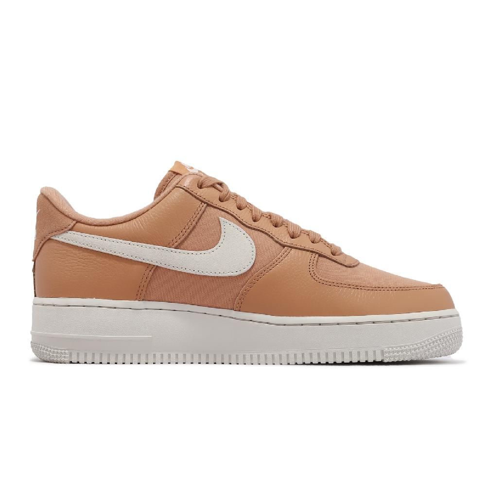 NIKE 耐吉   休閒鞋 Air Force 1 07 LX 男鞋 白 橘 皮革 帆布 AF1 復古 DV7186-200