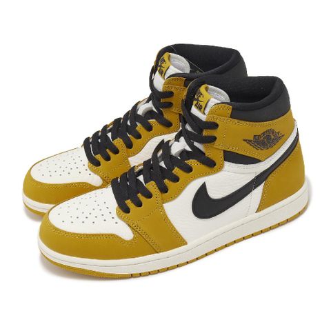 Nike 耐吉 休閒鞋 Air Jordan 1 Retro High OG Yellow Ochre 黃 男鞋 DZ5485-701